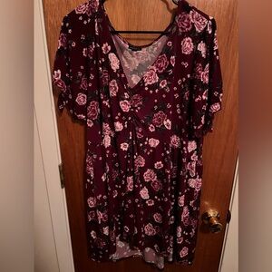 Size 3 Torrid Baby Doll Top with Roses